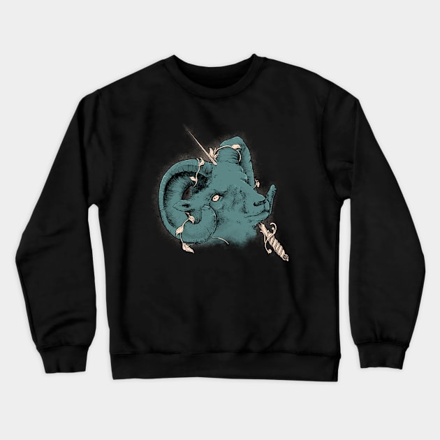 Goat Stab Color Edition Crewneck Sweatshirt by KacperGilka